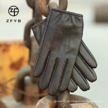 Mens plain style haut engen Auto fahren Leder Handschuhe Hersteller in Hebei
